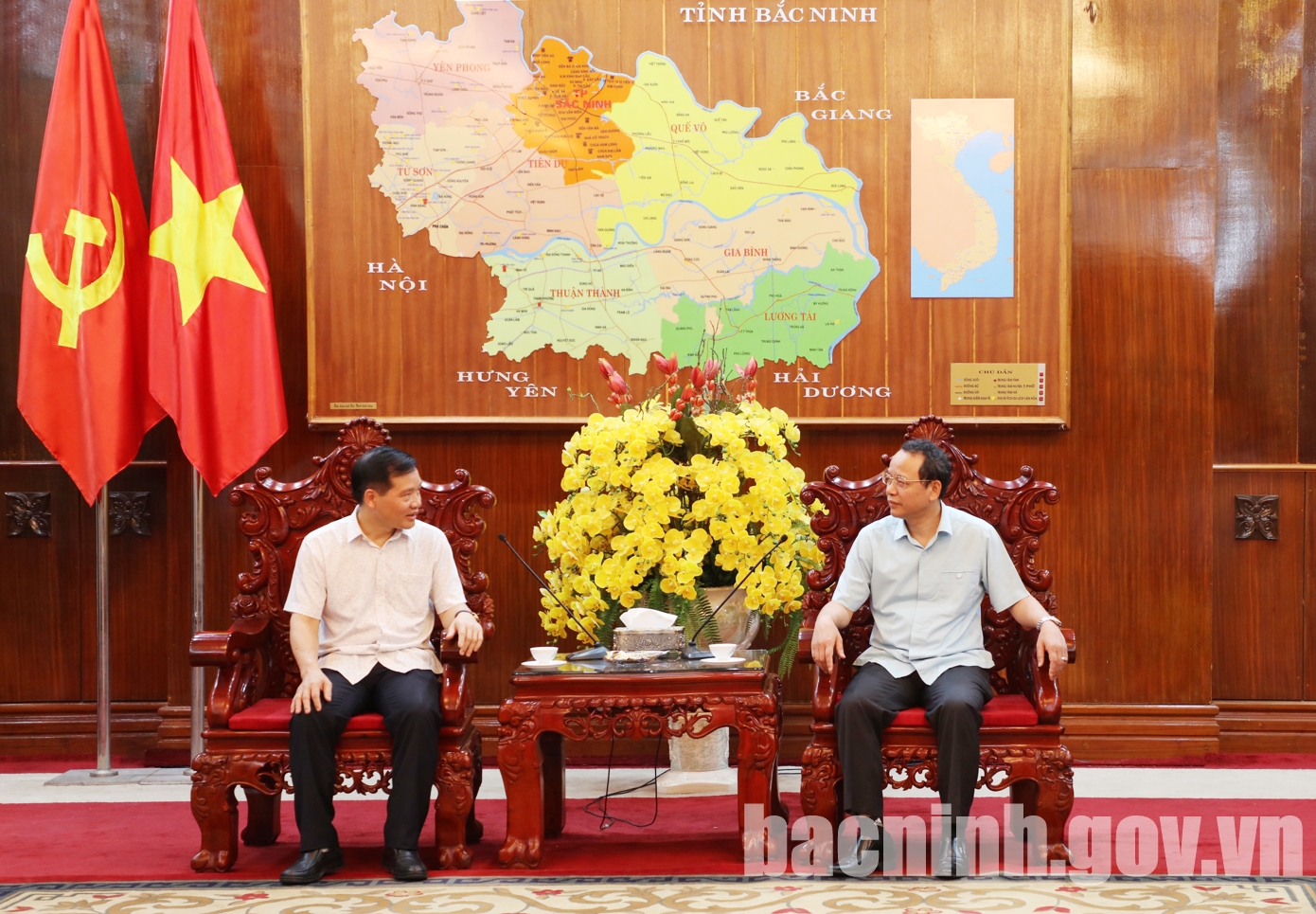 Đoàn công tác Văn phòng Trung ương Đảng làm việc tại Bắc Ninh