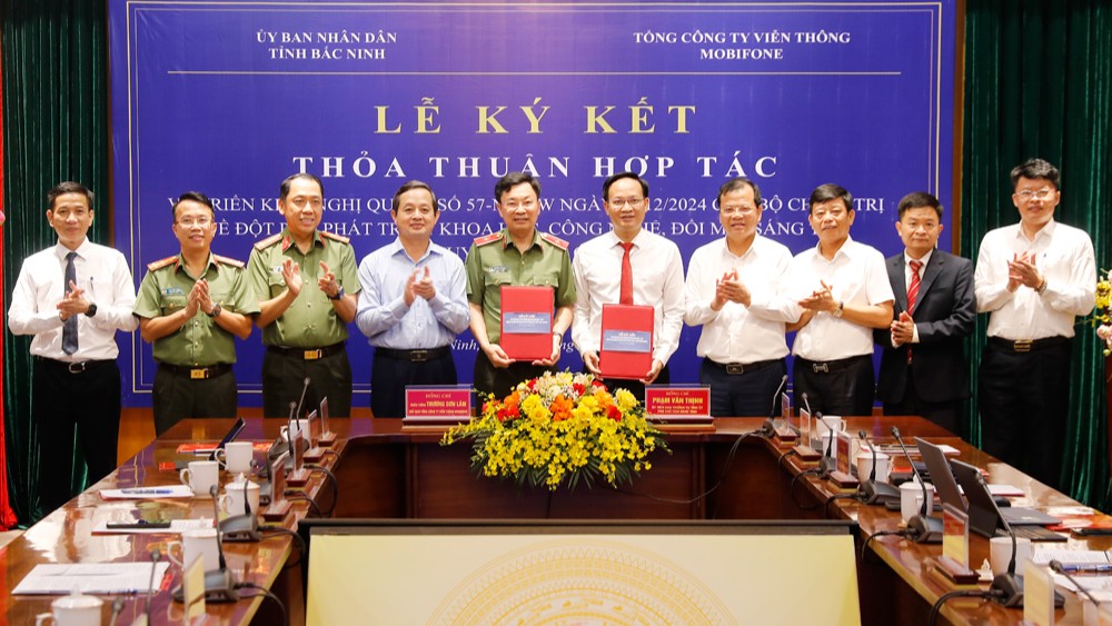 Bắc Ninh ký kết hợp tác phát triển khoa học, công nghệ, đổi mới sáng tạo và chuyển đổi số với MobiFone